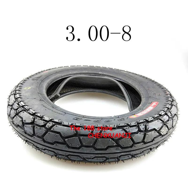 High Quality 3.00-8 / 300-8 Tire  Inner Tube 4PR Tyre Fits Gas and Electric Scooters Warehouse Vehicles Mini Motorcycle