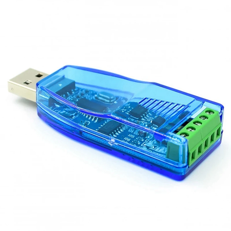 4Pcs USB To RS485 Converter Isolate Module Upgrade Industrial TVS ESD Protection CH340E Standard RS-485 Connector Board
