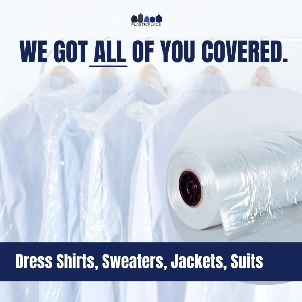 Mil Garment Bags, Clear, 240 Count