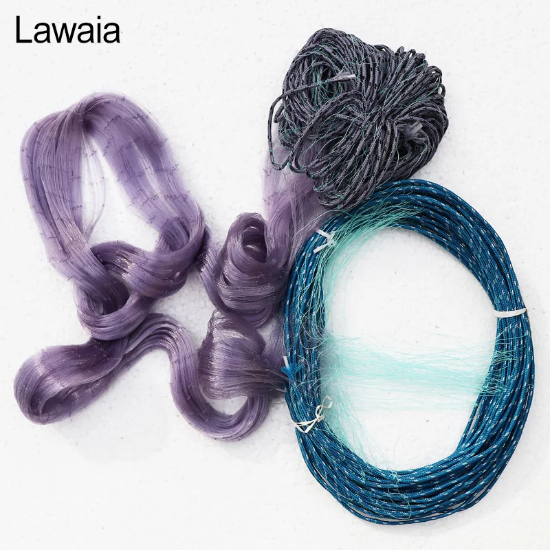 

Мультифиламентная жаберная сеть Lawaia, фиолетовая липкая сеть, сетка для рыболовной сети, около 3 см, 4 см, литая поплавковая сеть для рыбы, инструменты для снаряжения, 30 м
