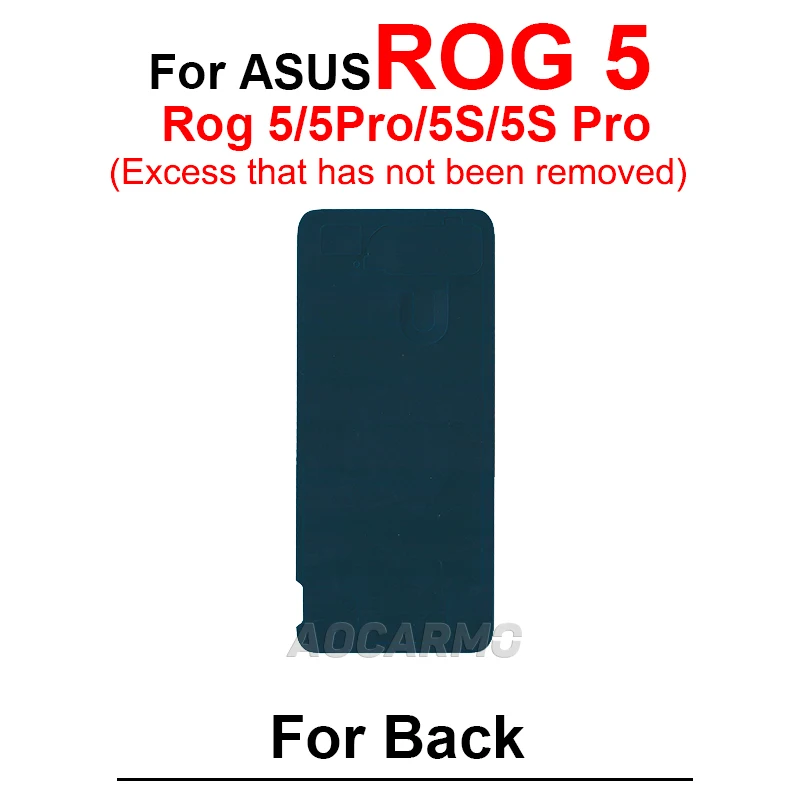 For ASUS ROG Phone 5 5S 6 7 Pro 2 3 ZS673KS Back Cover Adhesive Rog5 ROG3 ZS660KL Rear Sticker Glue Tape