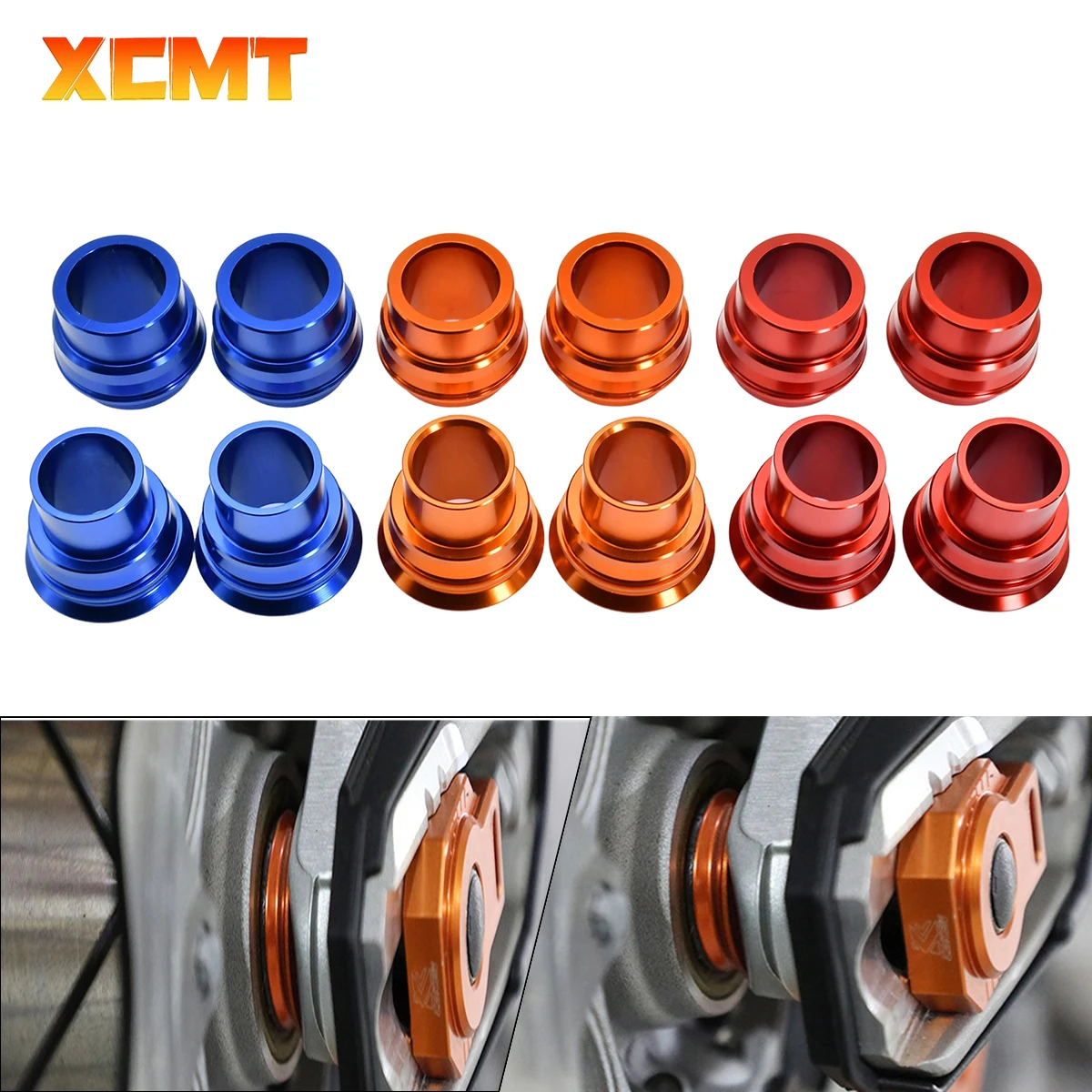 For KTM 125 150 200 250 300 350 400 450 500 525 530 2008-2021 EXC EXC-F EXC-W XC-W XCF-W CNC Front Rear Wheel Axle Hub Spacer