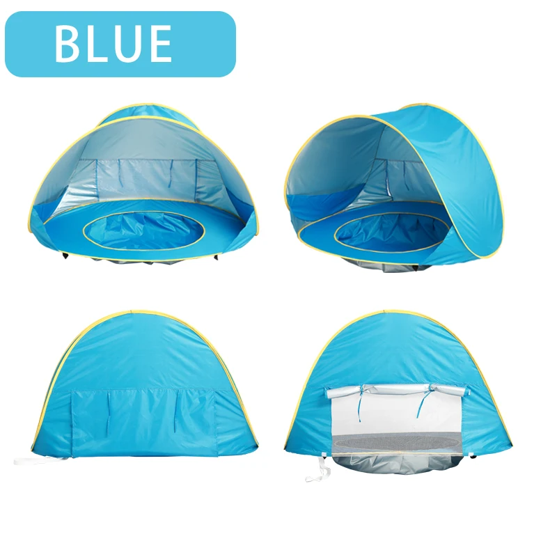 Baby Beach Tent Portable Shade Pool UV Protection Sun Shelter For Infant Outdoor Toys Child Swimming Pool Play House Tent Toys