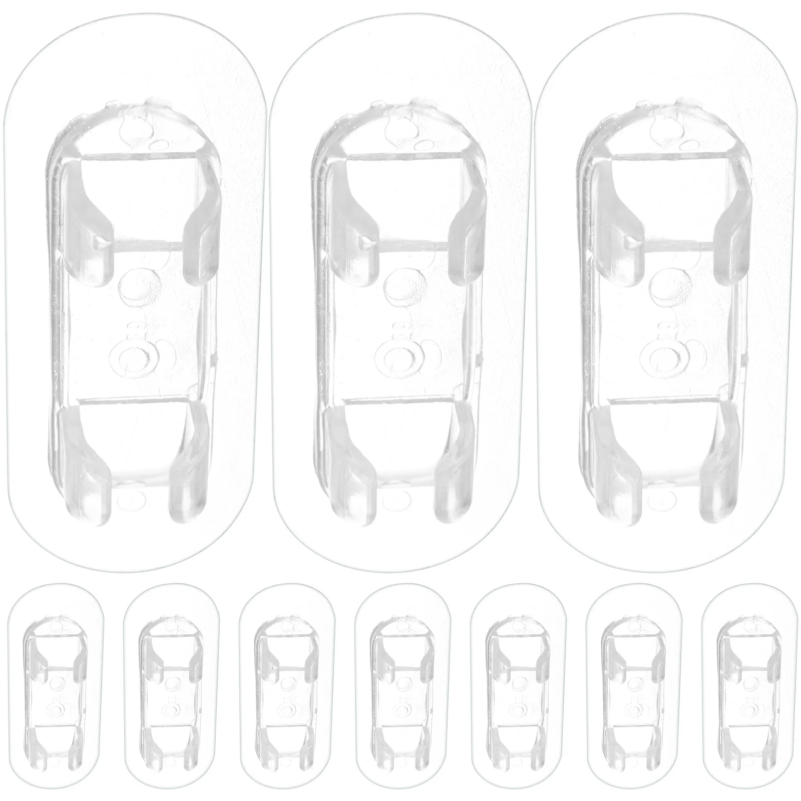 

10Pcs Cable Organizer Wire Holder Transparent Stick on Cable Management Desk Wire Supply Home Office Use Cord Organizers