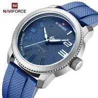 Relojes NAVIFORCE de marca de lujo, reloj deportivo militar, relojes de pulsera impermeables de silicona para hombre, reloj Masculino