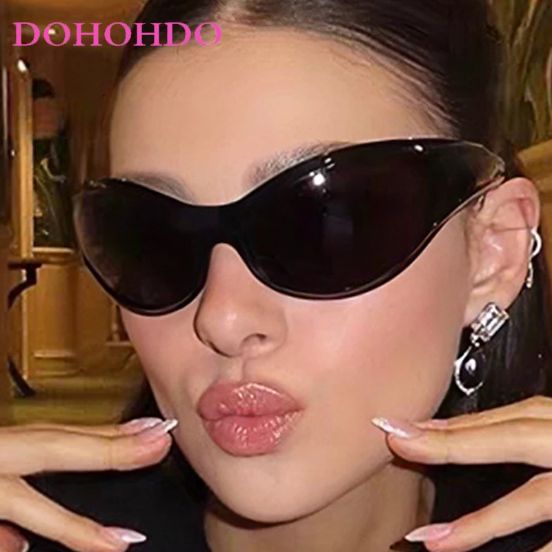 

Vintage Big Frame Y2K Punk Women Sunglasses For New Trendy Luxury Brand Designer Men Outdoors Sports Sun Glasses Lentes UV400