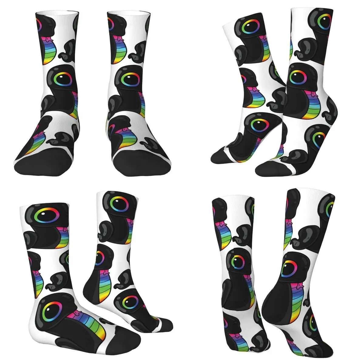 Sneki Snek Fan Design Razer RGB Sticker Socks Harajuku Super Soft Stockings All Season Long Socks Accessories Christmas Gifts