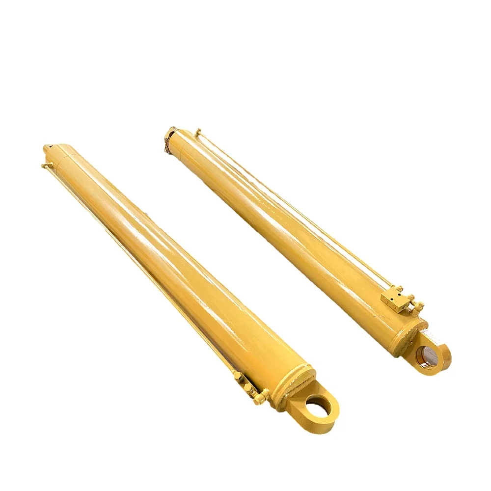 2-12 Ton double acting flange type hydraulic cylinder long stroke hydraulic piston cylinder rod