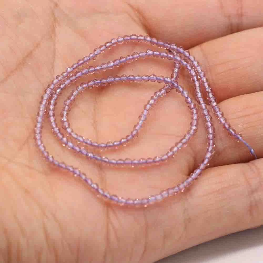 1 Stück natürliche Spinell-Perlen, 2–3 mm, facettierte lose Perlen, natürliche Stein-Abstandshalter-Perlen für die Herstellung von DIY-Armbändern, Halsketten und Schmuck. – Detail 3