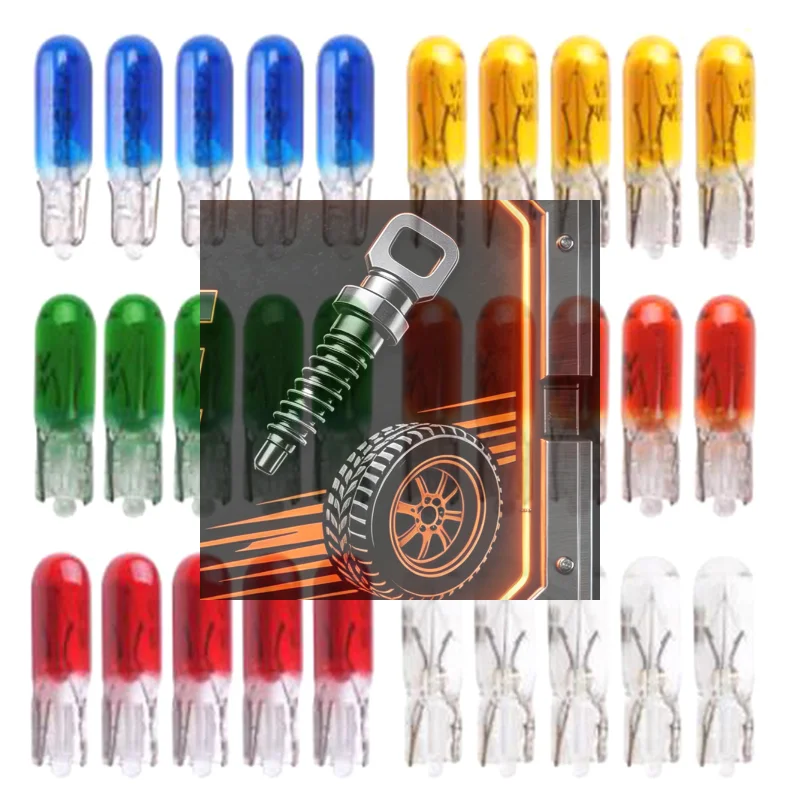 10pcs T5 12v 1.2w car halogen instrument lights Dashboard bulb auto interior
