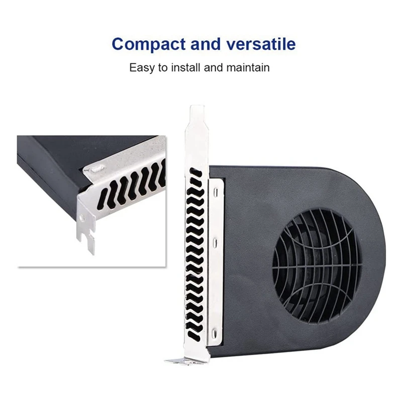 Mini SISTEMA DE VENTILADOR DE ranura PCI, caja de CPU, ventilador de refrigeración CC, nuevos ventiladores de refrigeración PCI para ordenador, 2 uds.