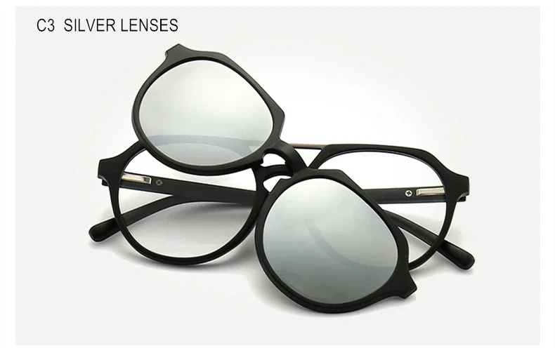 Magnet Clip Sonnenbrille Doppel Strahl Myopie Brille Dioptrien-0,5 Zu-10 Männer Frauen Mode Kurzsichtig Rezept Brille F224 – Detail 16