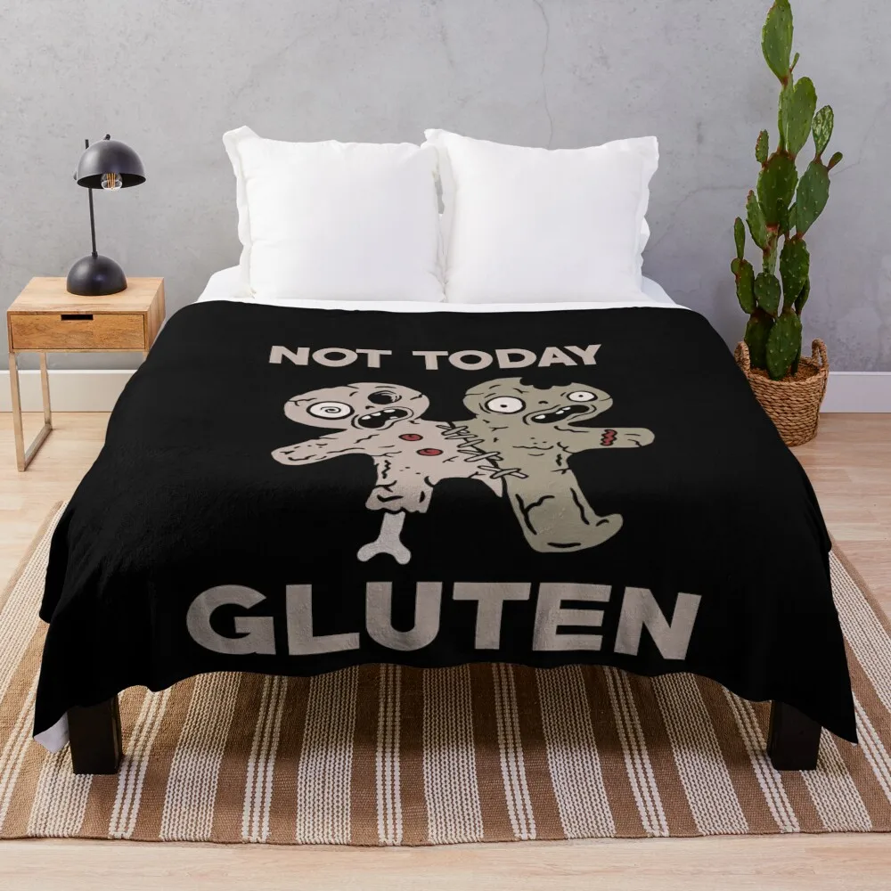 

Gluten Free Funny Not Today Gluten Celiac Disease Allergic Throw Blanket Luxury St Multi-Purpose Blankets