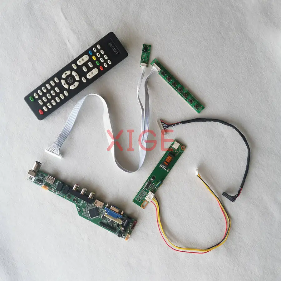 

Display Controller Drive Board Fit HSD121PX12 LP121X05 LP121X04 LP121X1 1-CCFL HDMI+VGA+AV+USB 1024*768 1024x768 LVDS 20-Pin Kit