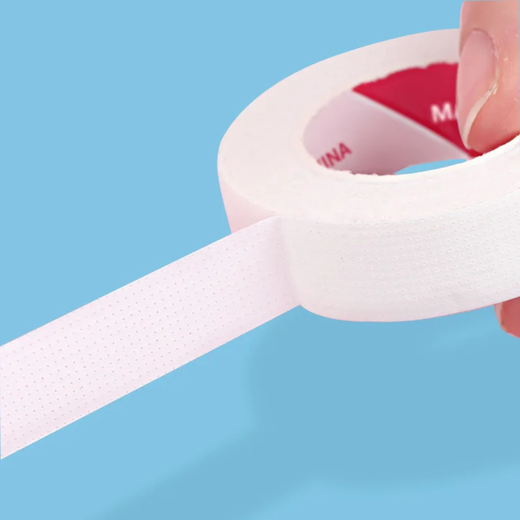 Nastro da 12mm 9m per estensione ciglia giapponese isolante senza pelucchi sotto i cuscinetti per gli occhi nastro non tessuto traspirante strumenti per patch per ciglia in carta