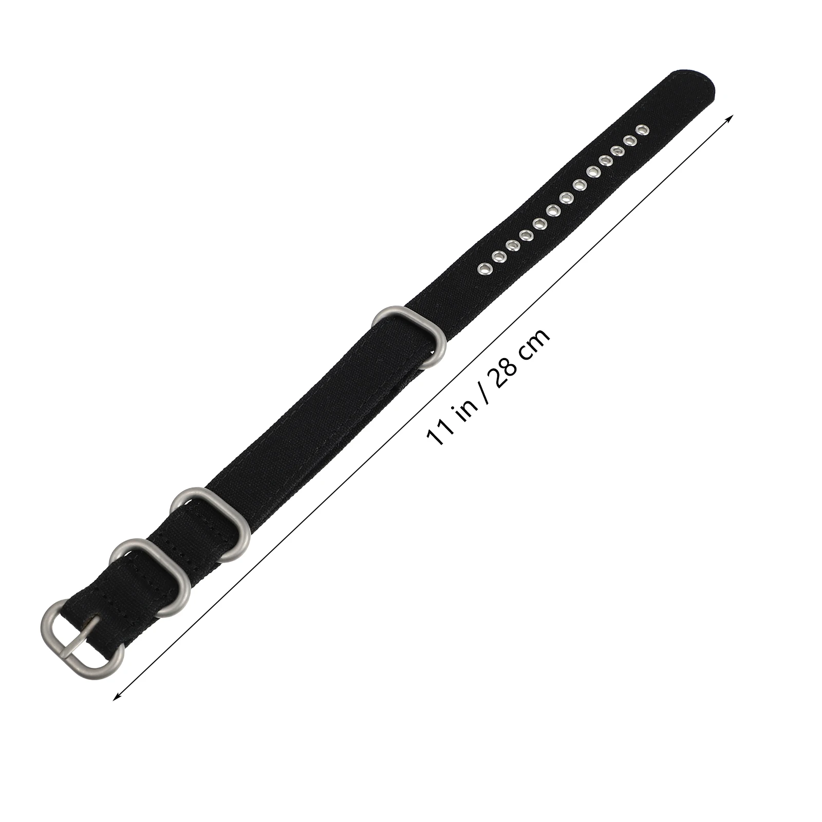 

Canvas Watch Strap Quick-Drying Waterproof Easy Clean Durable Stainless Steel Buckle High Density Material Smooth Ends