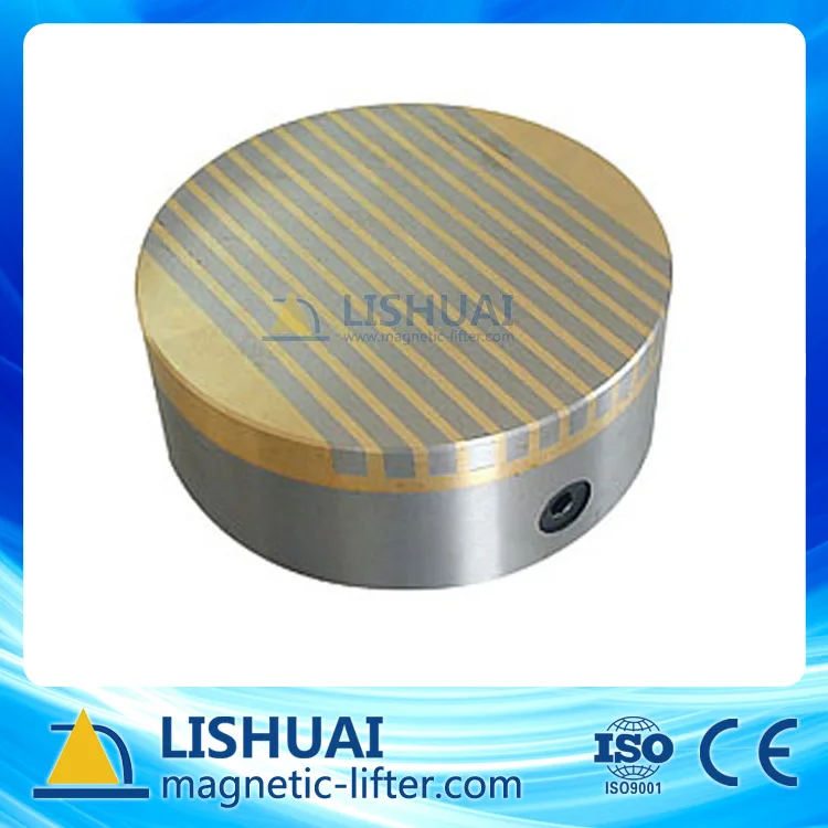 Mandrin magnétique permanent rond pour rectifieuse