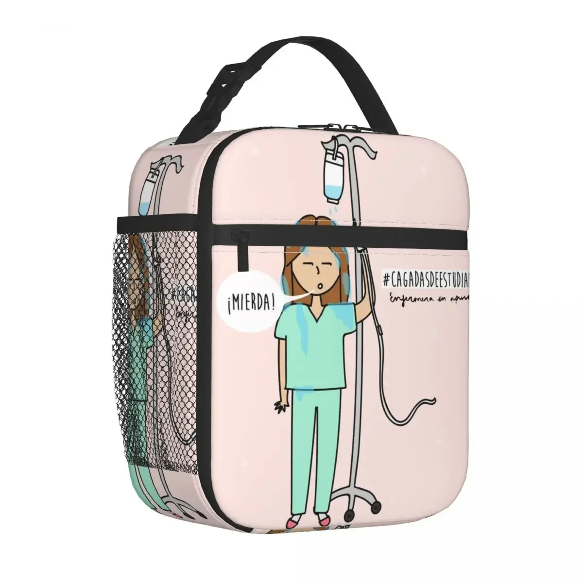 Insulated Lunch Bag Cooler Bag  Meal Container Enfermera En Apuros Doctor Nurse Medical Lunch Box Tote Food Storage Bags Beach