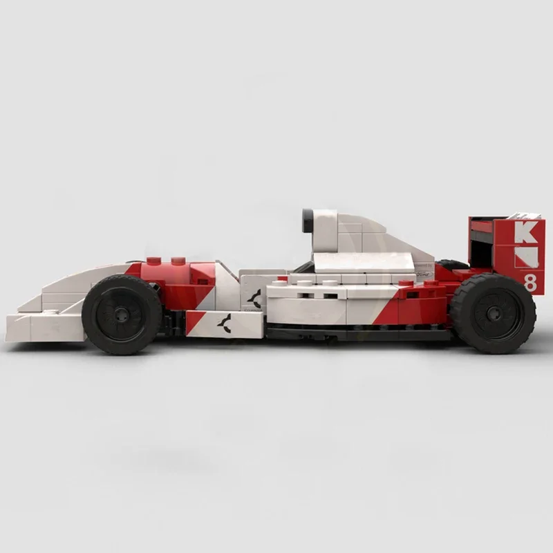 New Technical MOC-118366 SuperMP4/8 Team Stake SuperRace Car Model Buiding Kit Creators Block Bricks Kid Toys Birthday Gifts