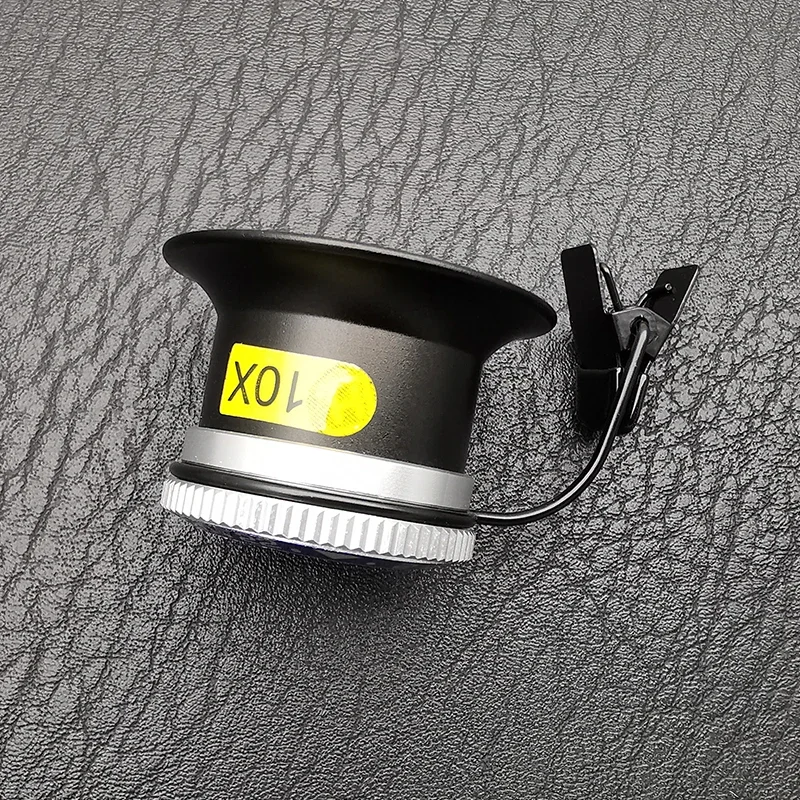 黒 5X 10X クリップオン眼鏡拡大鏡時計修理ルーペ拡大鏡レスポータブル時計屋宝石商ルーペガラスツール