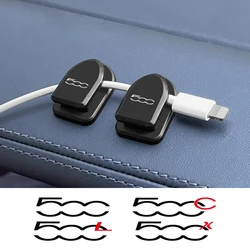 4PCS Multifunctional Car Mini Sticky Hooks Self Adhesive Convenience Hook For Fiat 500 500C 500X 500L Abarth 695 Accessories