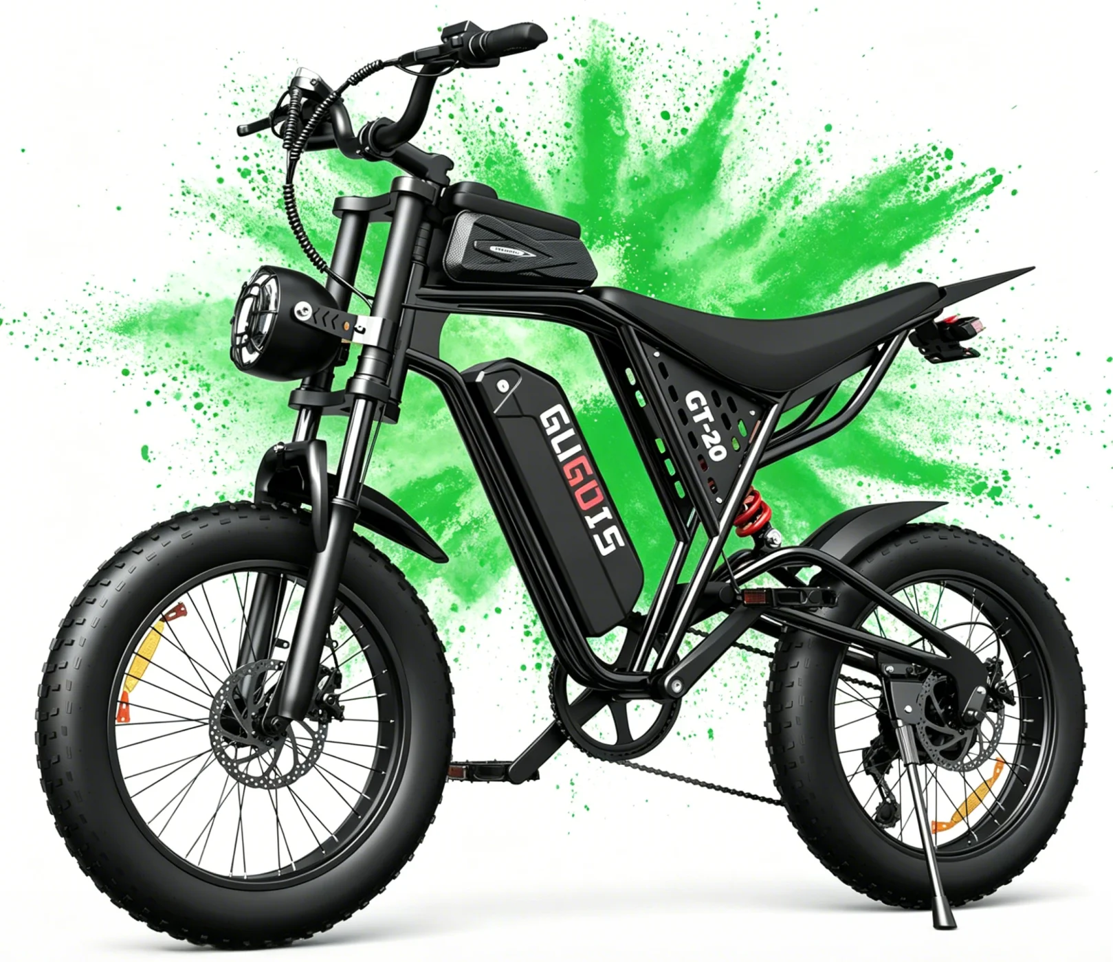 

1000W Electric Bike for Adults Teens, 48V 15.6AH TUV UL Certified Battery, Full Suspension, 20x4.0" Fat Tire Off Road Fast Ebike