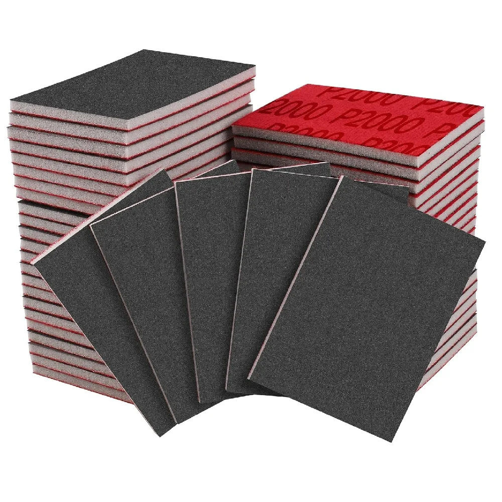 

20 Pcs 3 x 4 Inch 2000 Grit Sanding Sponge Set Ultra Fine Sanding Sponges Pads, Soft Foam Hand Sander Block Wet Dry Sandpaper