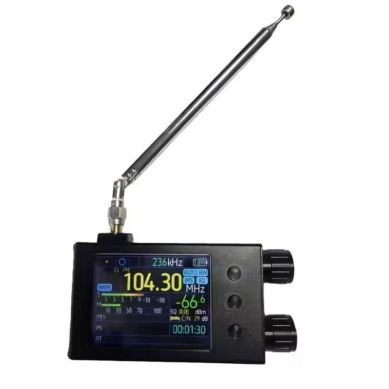 2.8 inch touch screen aluminum alloy TEF6686 full band rate radio receiver LW/MW/SW/FM