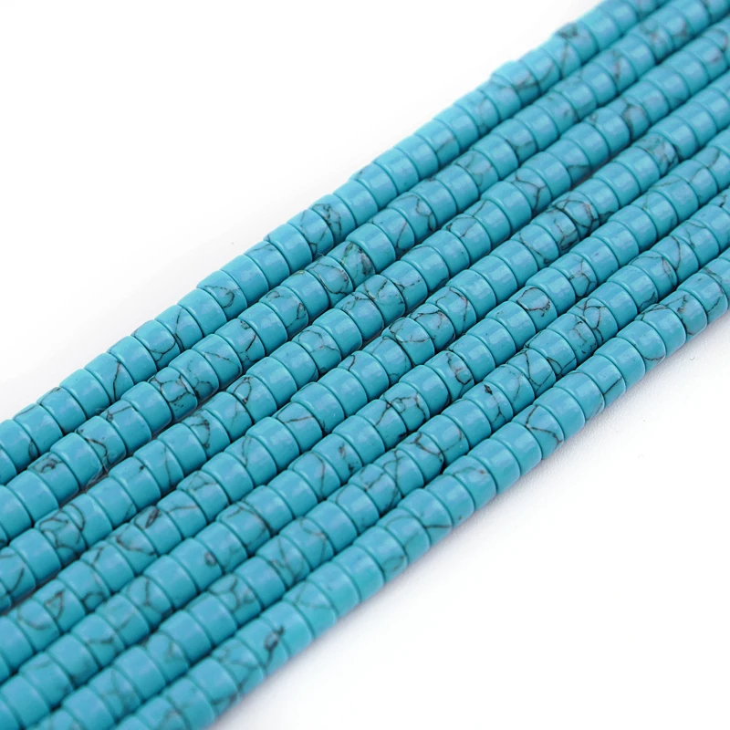 4/6mm Natuursteen Rondelle Kraal Veelkleurige Jades Amazoniet Aventurijn Spacer Kralen voor DIY Sieraden Armband Ketting Maken