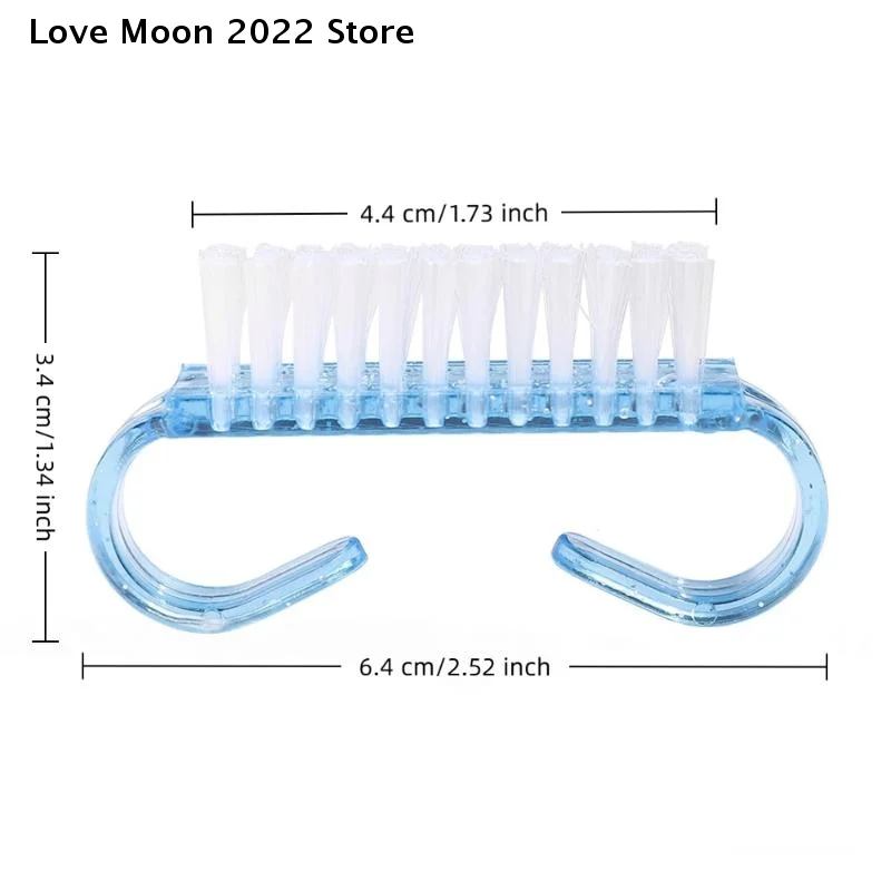 【LM】10/20 Stuks Plastic Nagelborstels Mix Kleur Nagel Hand Schrobben Reinigingsborstel Dust Cleaner Nail Art manicure Soft Remover Gereedschap