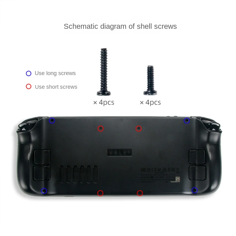 2/4/6PCS Shell Back Cover Mini Portable Modern Simplicity Around The Game. Screw No Damage To The Strap Opp Bag Game Accessories