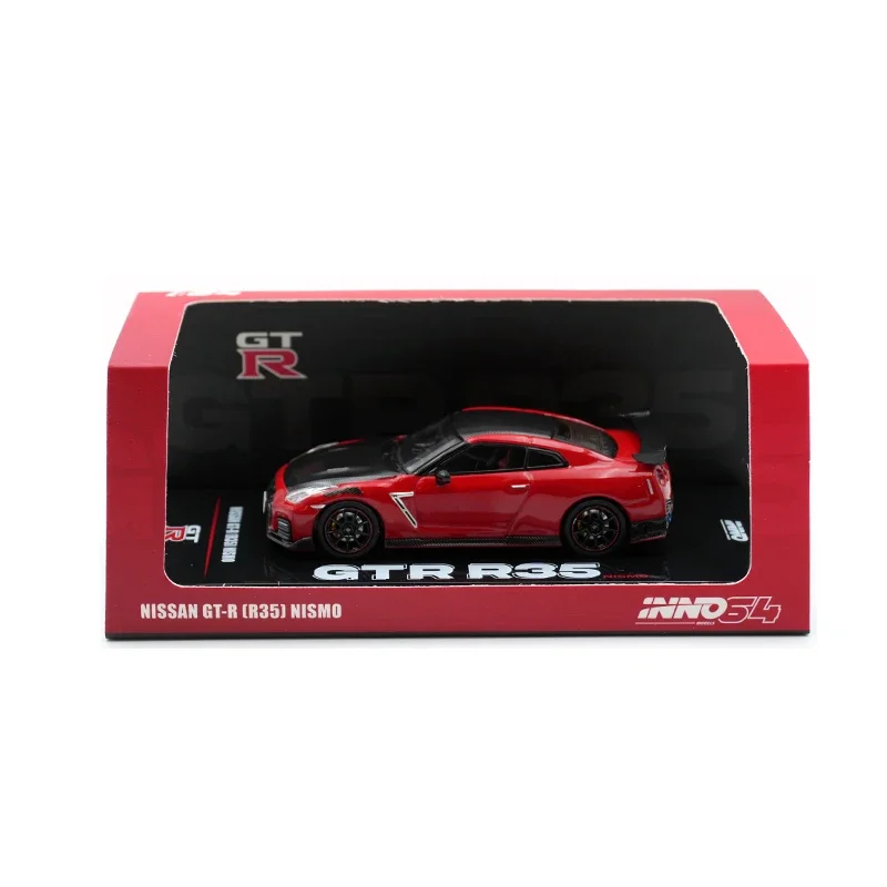 INNO Op Voorraad 1:64 GTR R35 Rode Diecast Diorama Automodel Collectie Miniatuur Speelgoed