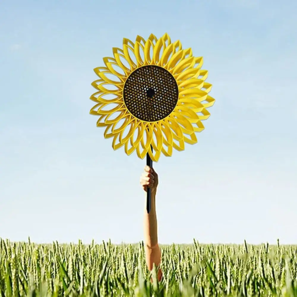 

Rotating Sunflower Wind Spinner No Resistance Ornament Narcissus Windmill 3D Printed DIY Outdoor Windmill Toy