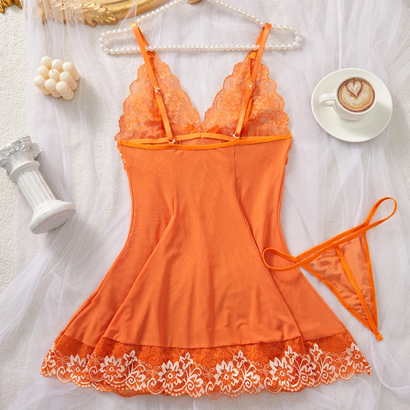 حار مثير الكبار الإناث Lencerias الاباحية تيدي فستان بيبي دول منامة مجموعة انظر من خلال النساء حبال ثوب النوم الملابس الداخلية المثيرة