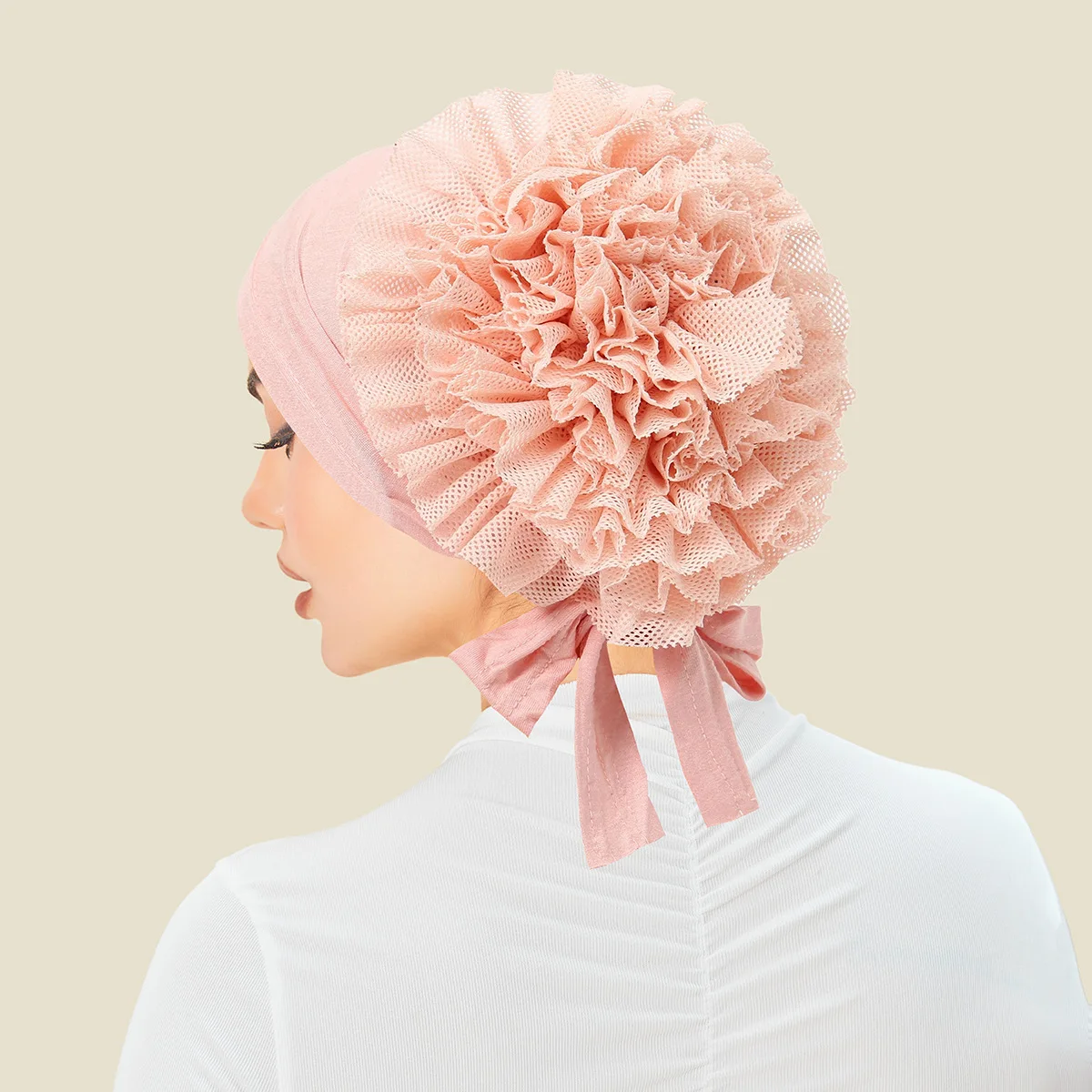 Nieuwe Vrouwen Pre-gebonden Hijaabs Voor Vrouwen Tulband Hoed Innerlijke Hijab Caps Effen Kleur Terug Bloem Abaya Islam Underscarf vrouwen Mujer