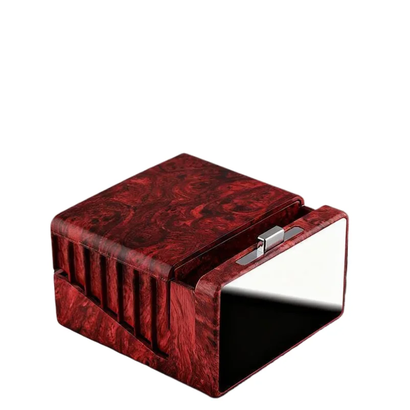 

40-Capacity Automatic Cigarette Case with Lighter Slot & Mirror, Large Storage Dispenser Box for Home, Car & Office Use