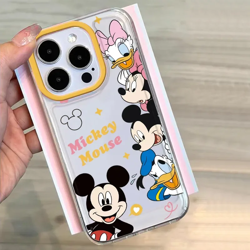 Mickey minnie clear space telefon hülle für huawei p 30 50 pro lite nova 5 6 7 9 7se pro 5g transparente abdeckung