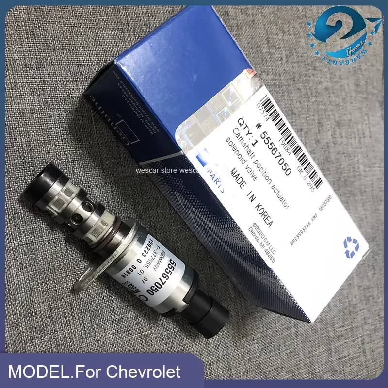 2PCS Camshaft Position Solenoid Valve OEM 55567050 For Chevrolet Aveo Cruze Sonic Orlando Vauxhall Astra H J Zafira 1.6 1.8L