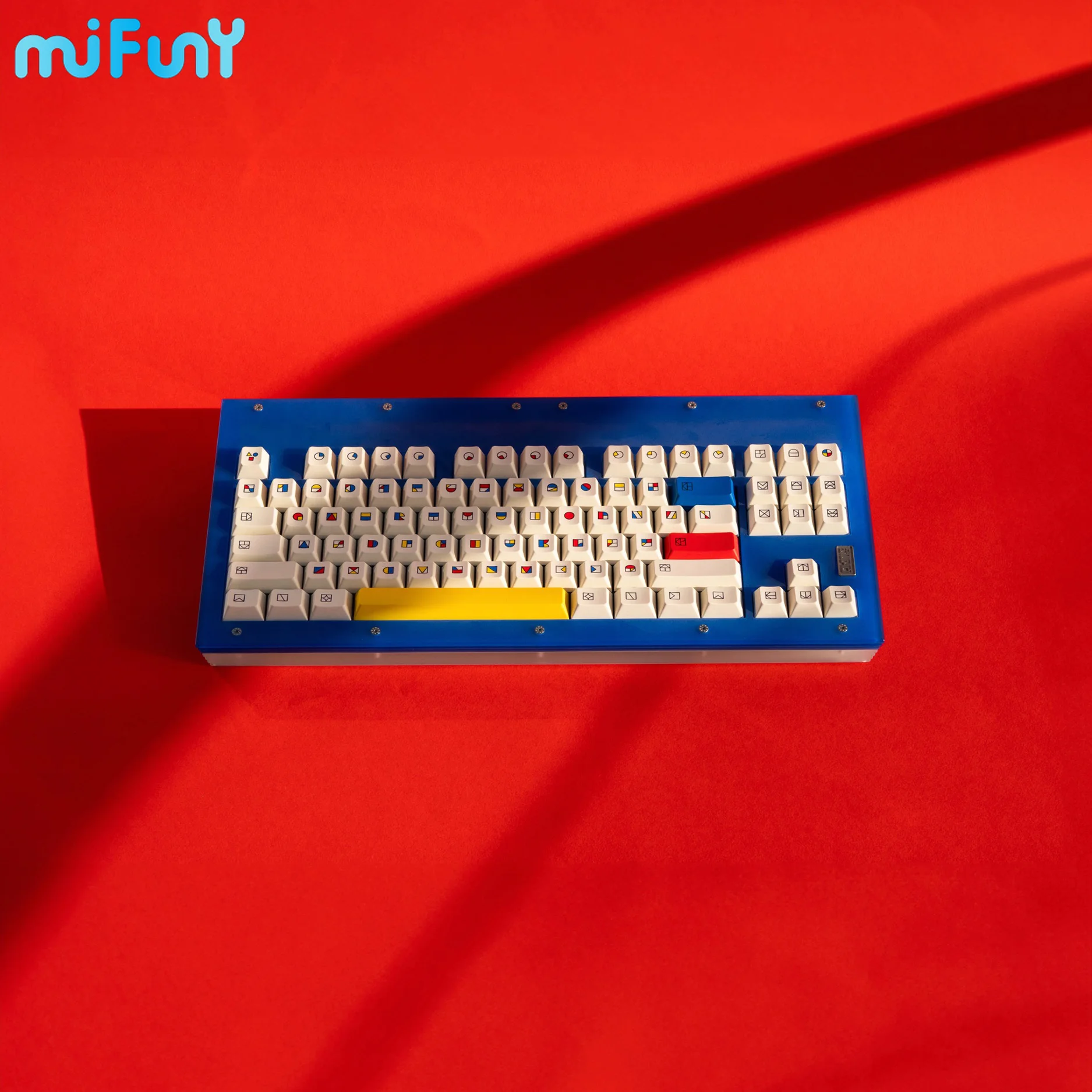 Imagem -02 - Mifuny-tema Gestalt Keycaps Custom Retro Keycap Pbt Criativo Seco Subbed Cereja Caps Chave para Rainy75 Teclados Mecânicos