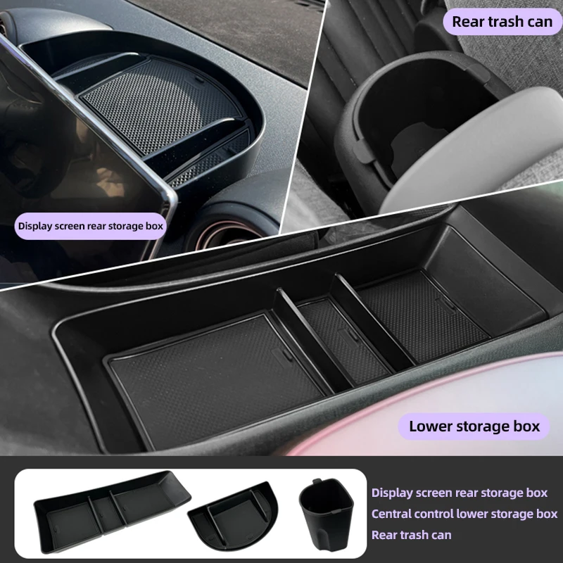 

Car Central Armrest Storage Box ABS For BYD Dolphin 2023 2024 EV Center Console Organizer Containers Tray Dolphin Accessories