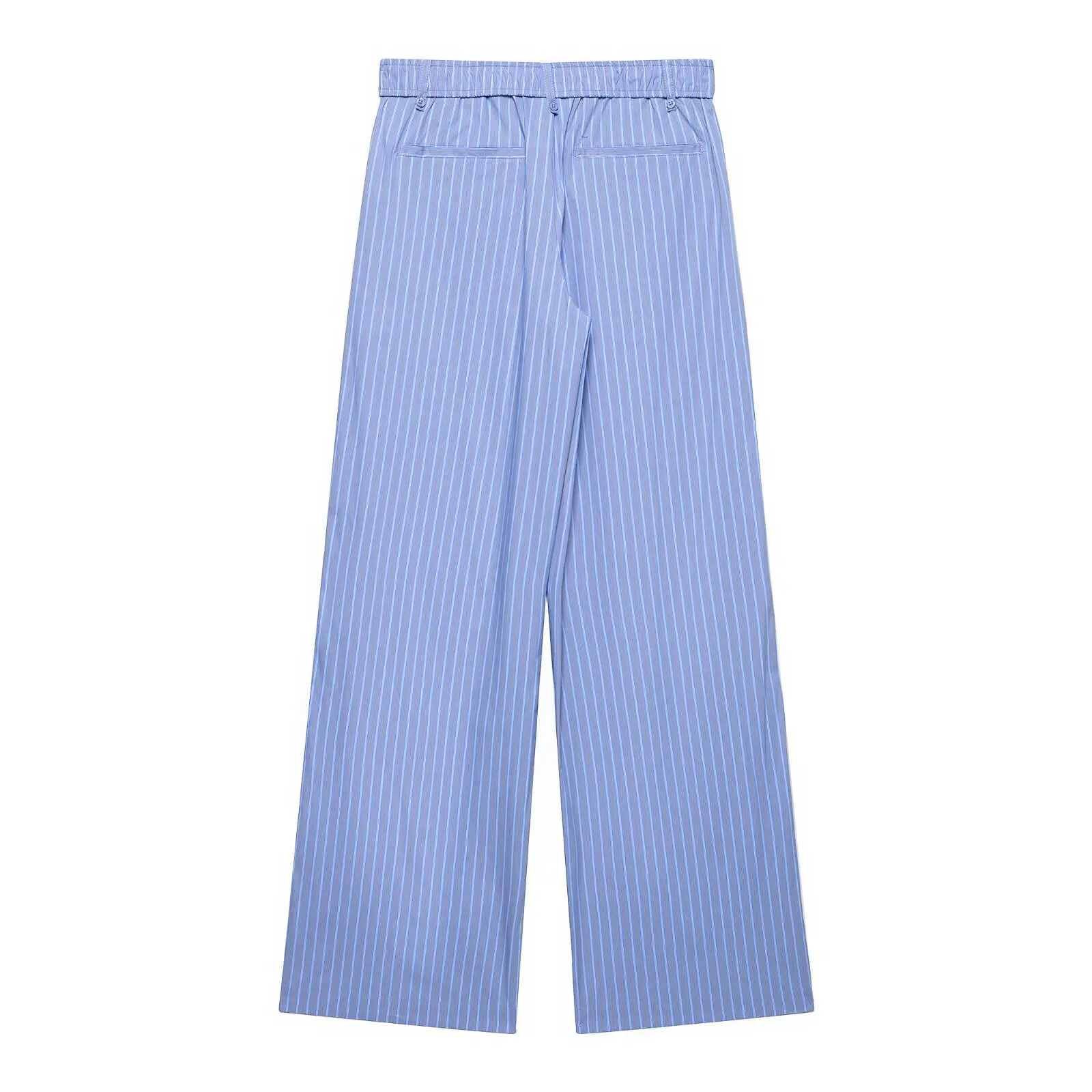 ZEVITY 2025 ผู้หญิงแฟชั่นElasticเอวพิมพ์ลายสบายๆตรงกางเกงหญิงฤดูร้อนกระเป๋ากางเกงSlim Mujer P9056