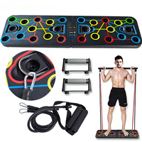 Push-up Training Plate Tensioner Dual-use Folding Stretching Men's Multifunctional Fitness Refining Abs Pectoral Brace Home