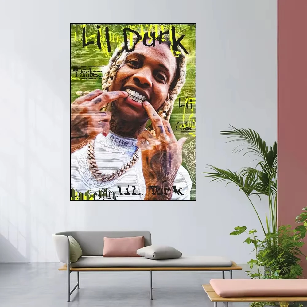 Lil Durk Rapper Poster Home Room Decor Livingroom Bedroom Aesthetic Art Wall Painting Stickers