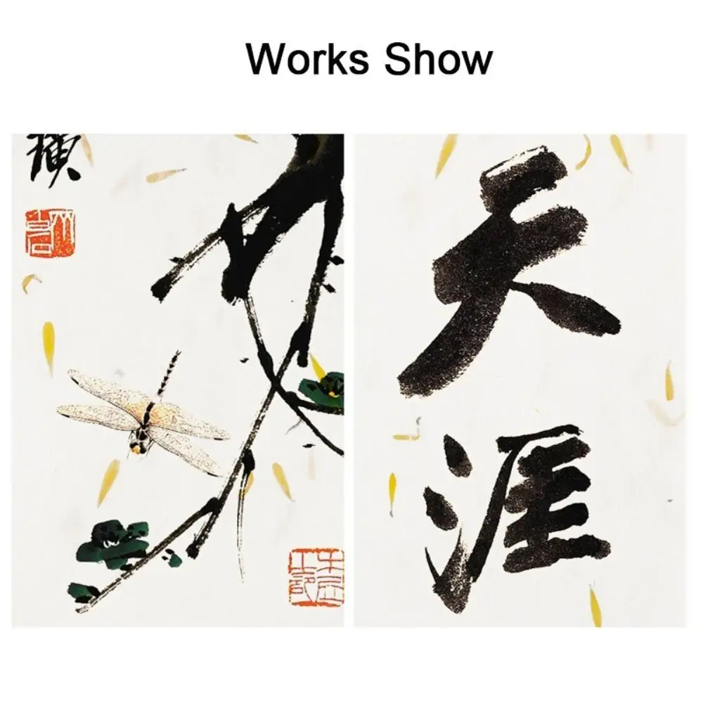 20pcs Blank Chinese Calligraphy Paper Chinese Style Drawing Paper Handwriting Paper Vintage Crafts Xuan Paper Calligraphy