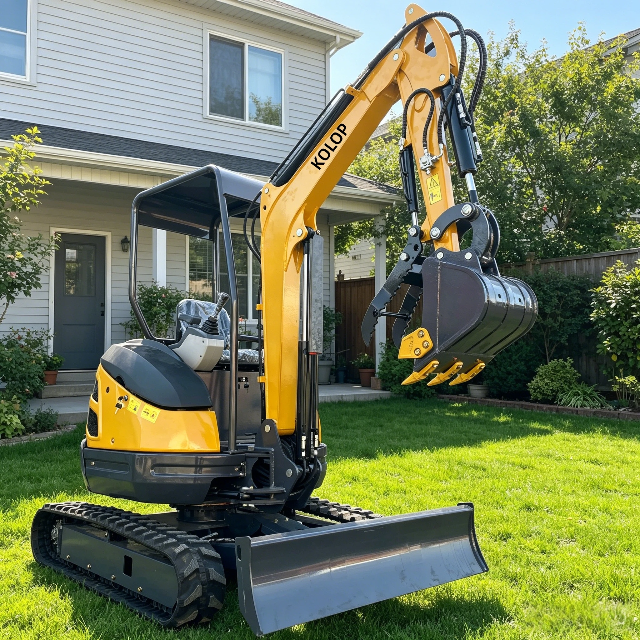 Multifunctional Mini Digger 1.2 Ton EURO 5 Diesel Engine Crawler Mini Excavator For Agricultural Garden Door to Door Delivery