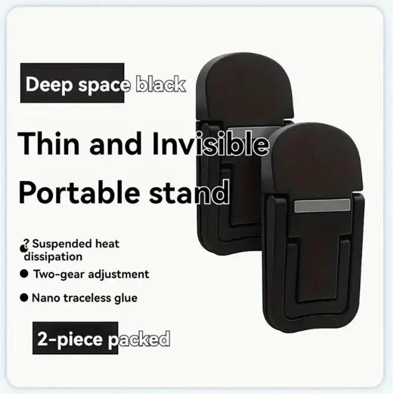 2pcs/Set Foldable Laptop Stand Portable Notebook Support Holder Adjustable Riser Cooling Bracket Universal for Laptop Tablet