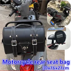 Motorcycle Rear Tail Bag Retro Waterproof Hanging Bag Electric Vehicle Rear Seat Bag Universal 오토바이 가방