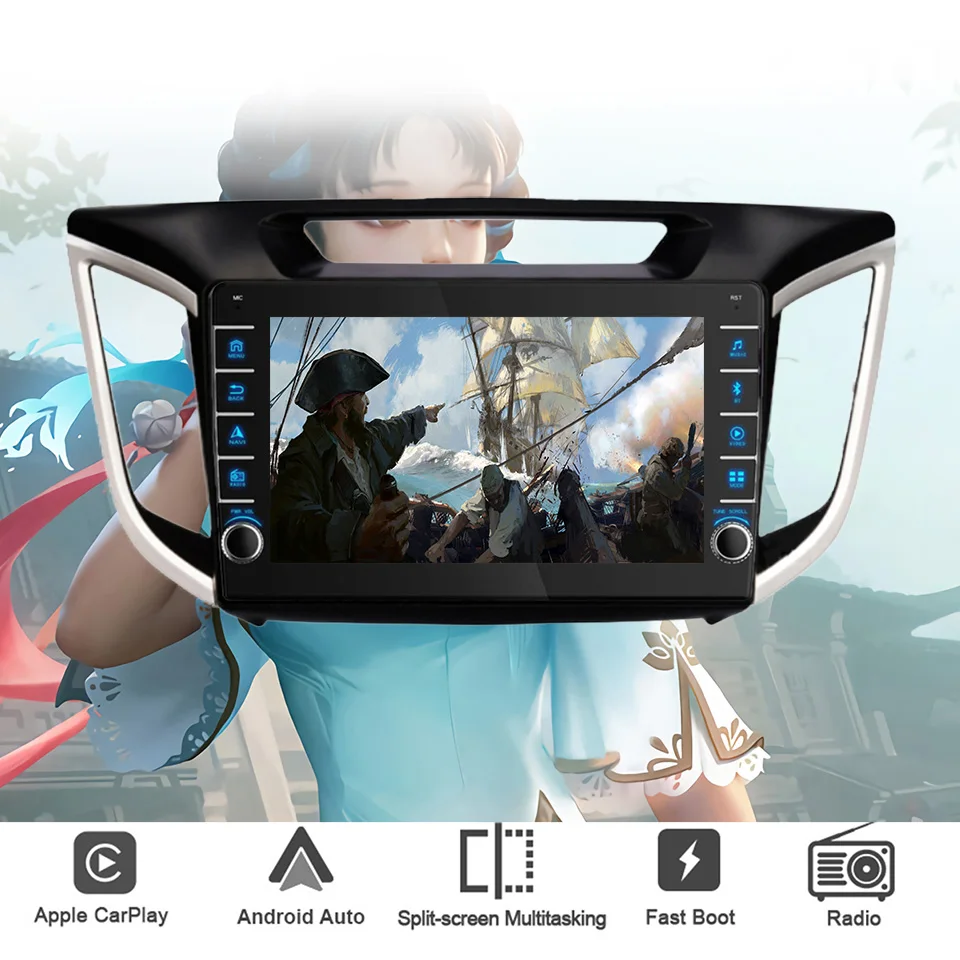 For Hyundai Creta IX25 2014 - 2019 Car Radio Audio Multimedia Video Music Player HU GPS Navi Android 13 Car intelligent systems