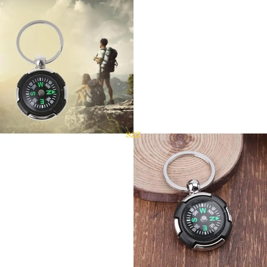 Mini Watch для браслета Paracord Mini Pocket Composss Outdoor Peliking Accessories