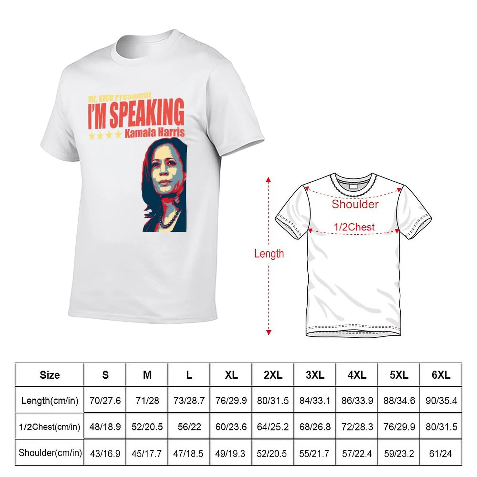 Kamala Harris - I'm Speaking - VP Debate Kamala Harris T-Shirt Big and Tall Solid Color T-Shirt